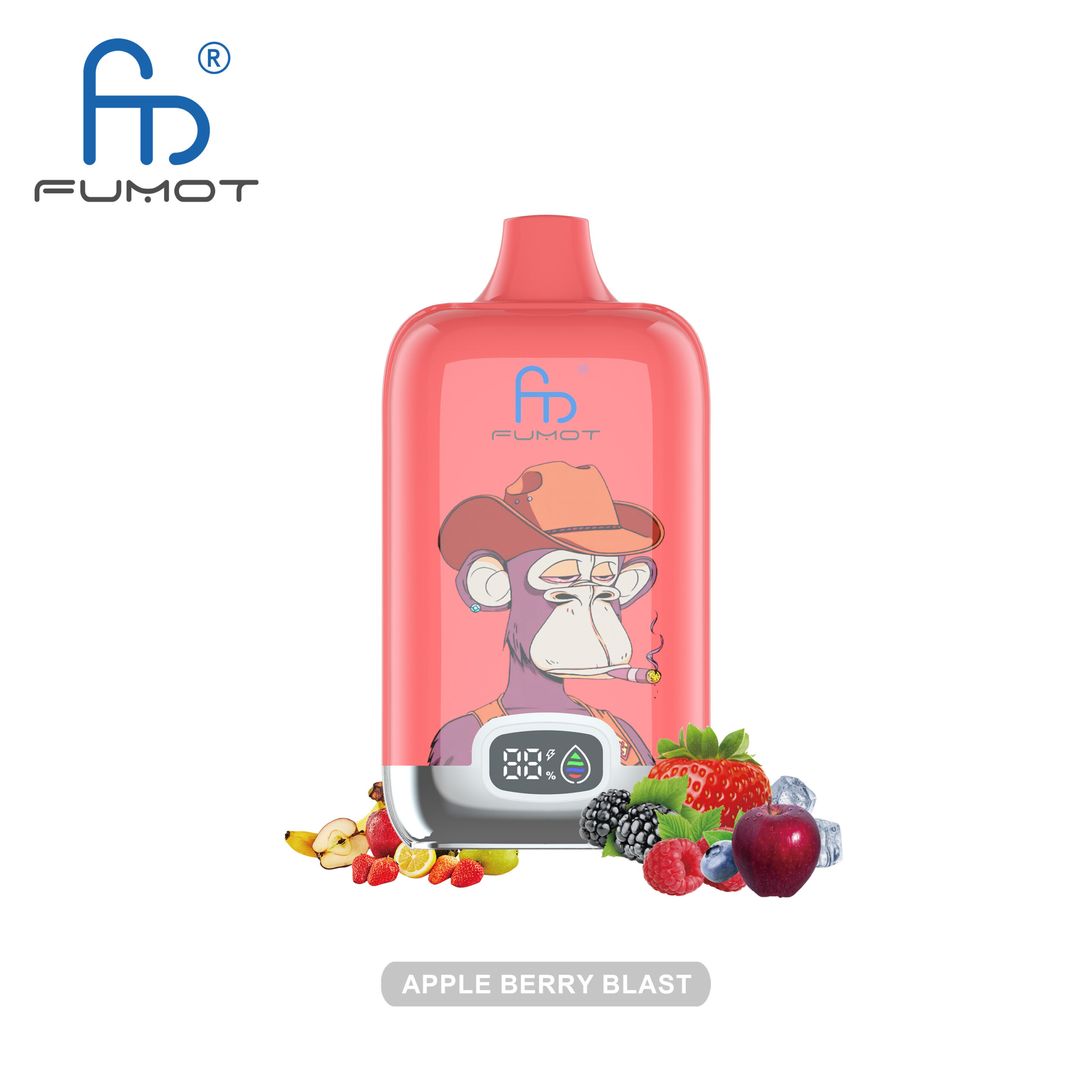 Fumot Digital Box 12000 Apple Berry Blast