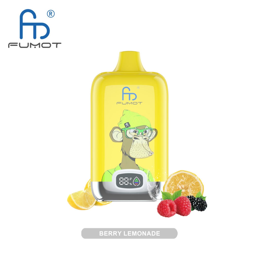 Fumot Digital Box 12000 Berry Lemonade | LED-Display Vape