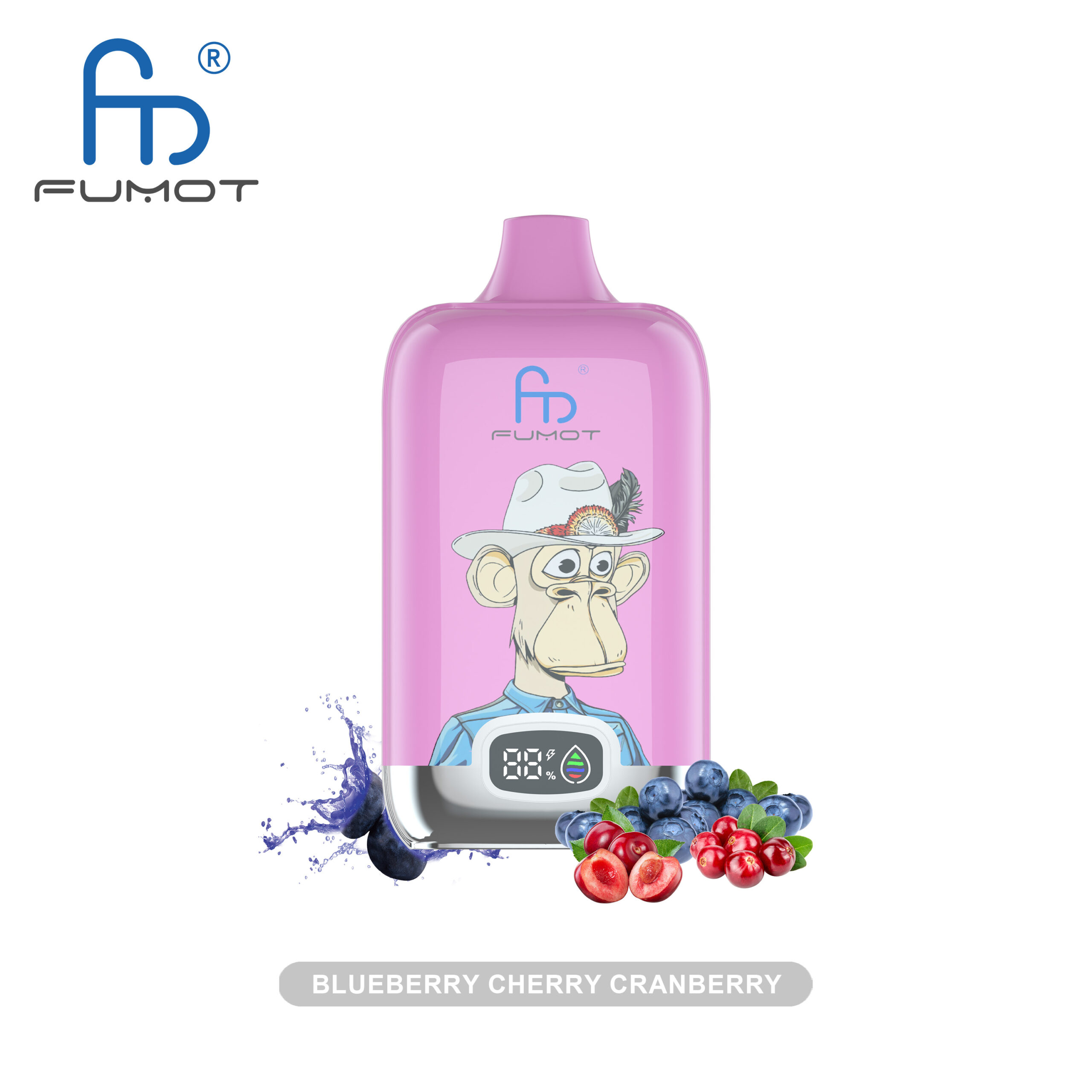 Fumot Digital Box 12000 Blueberry Cherry Cranberry