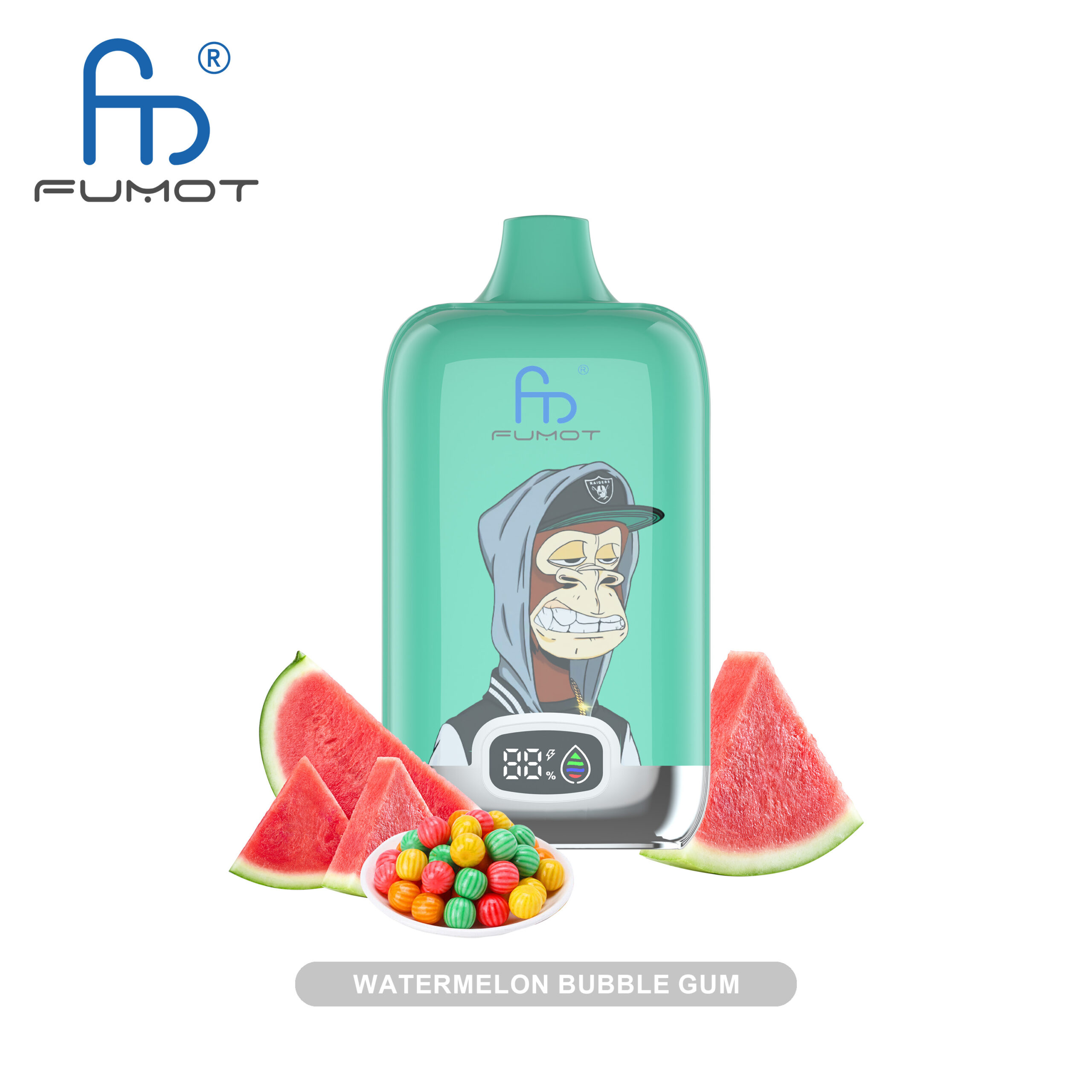 Fumot Digital Box 12000 Watermelon Bubble Gum