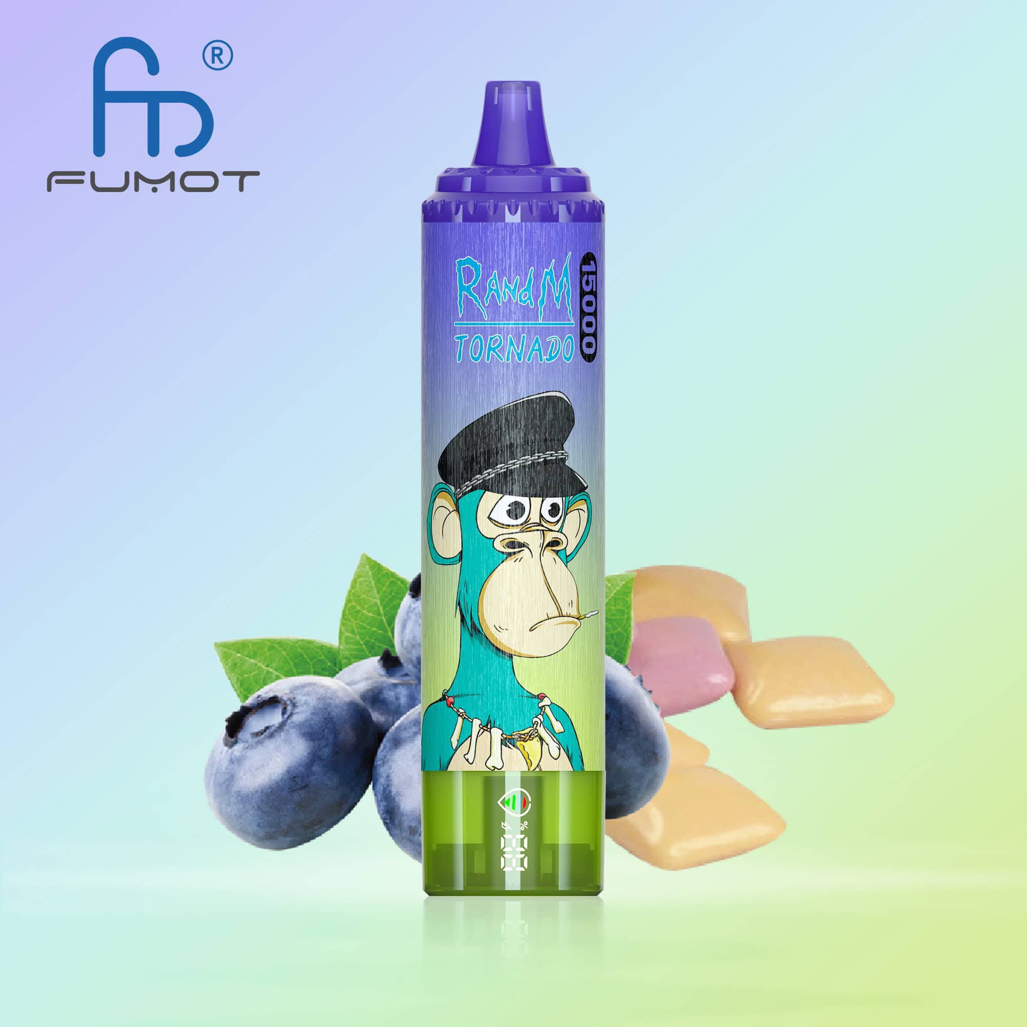 Fumot Tornado 15000 Blueberry Bubblegum Einweg-Vape