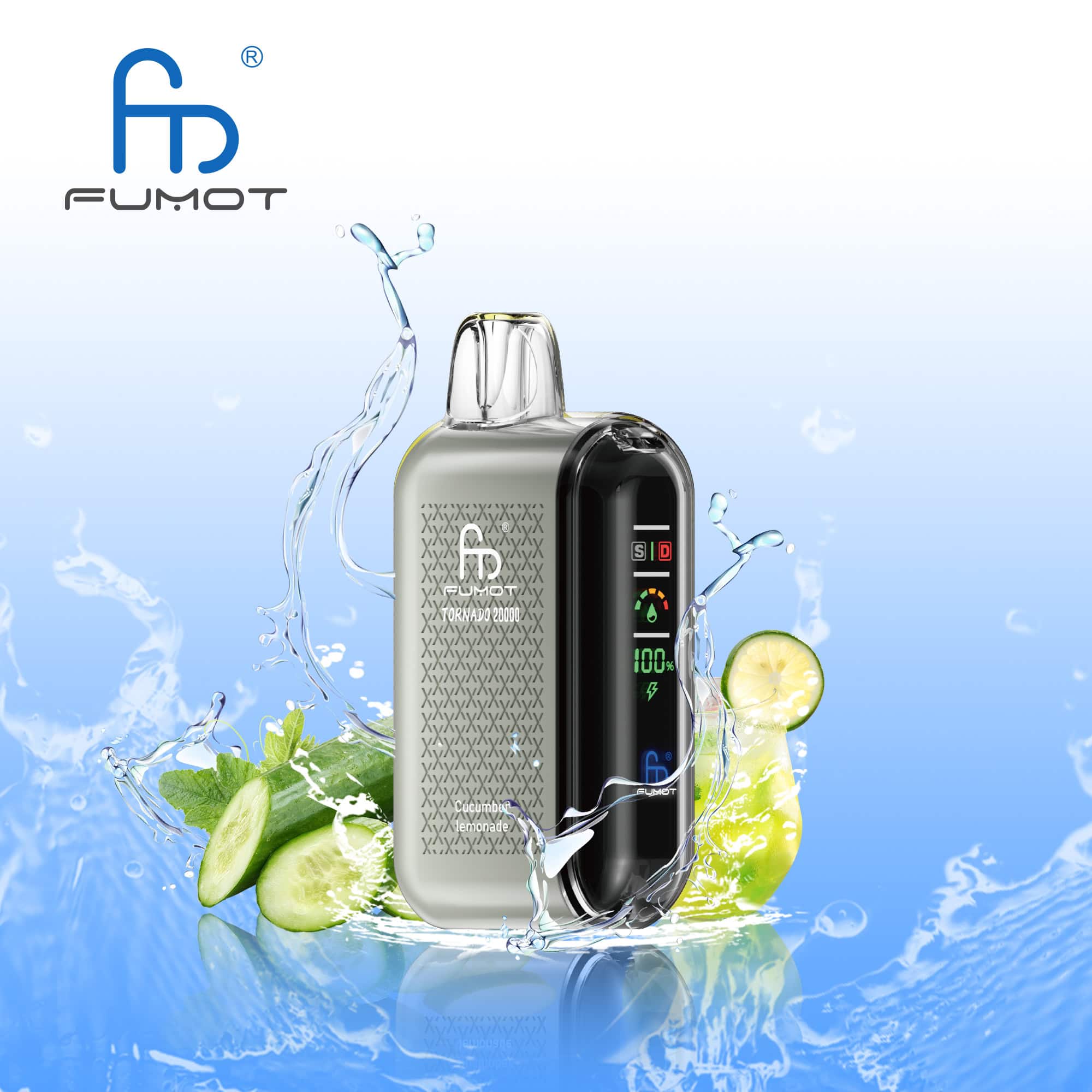 Fumot Tornado 20000 Cucumber Lemonade | 20.000 Zge Vape