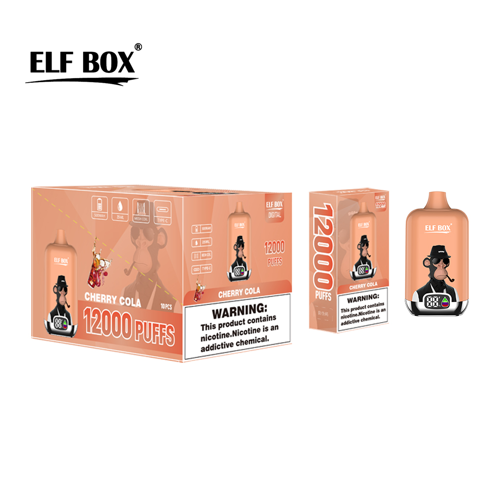 cherry cola vape 12000 ELF BOX Digital 12000 Cherry Cola Einweg-Vape