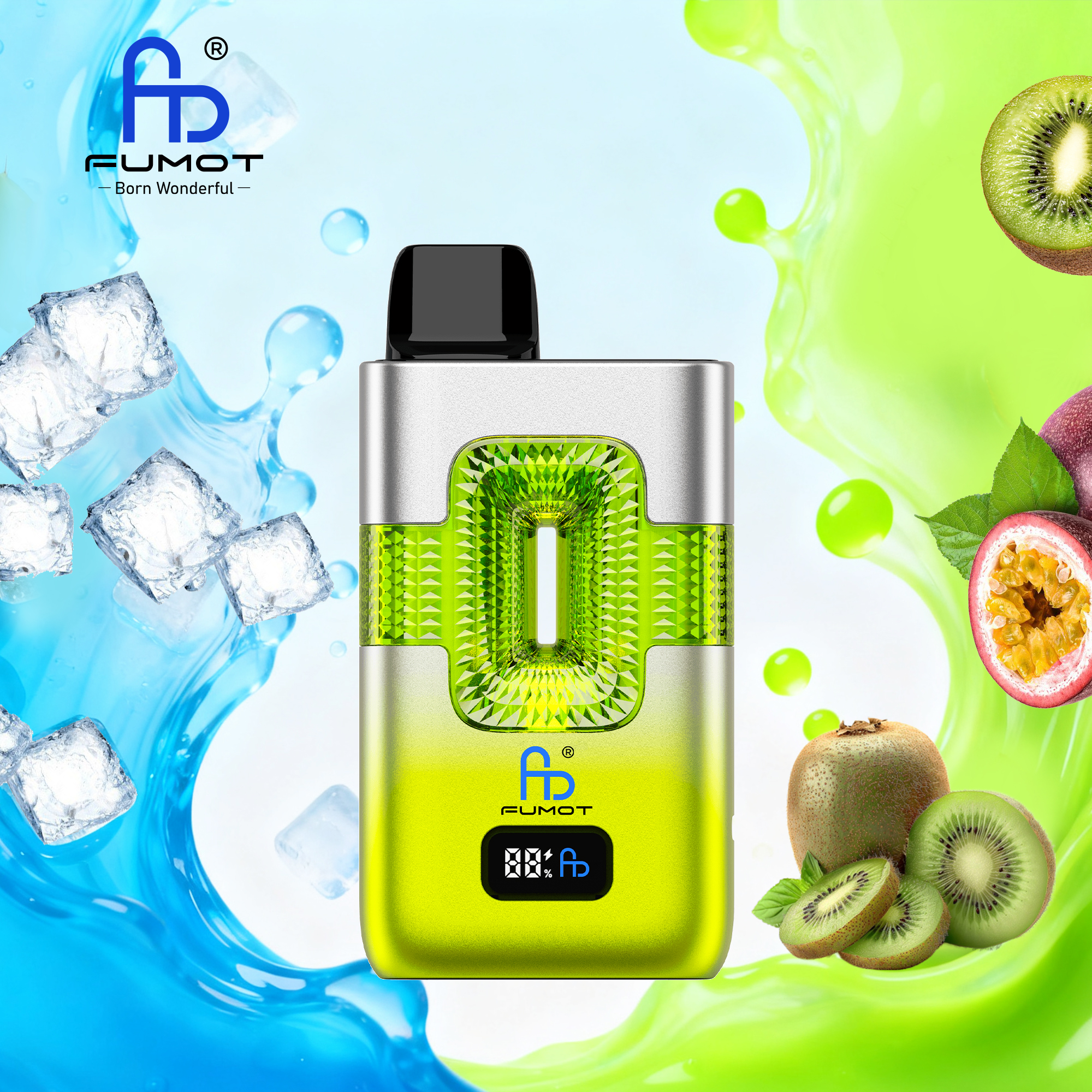Fumot ECO 2in1 50K Ice Pop/Kiwi Passion Fruit Guava Einweg-Vape