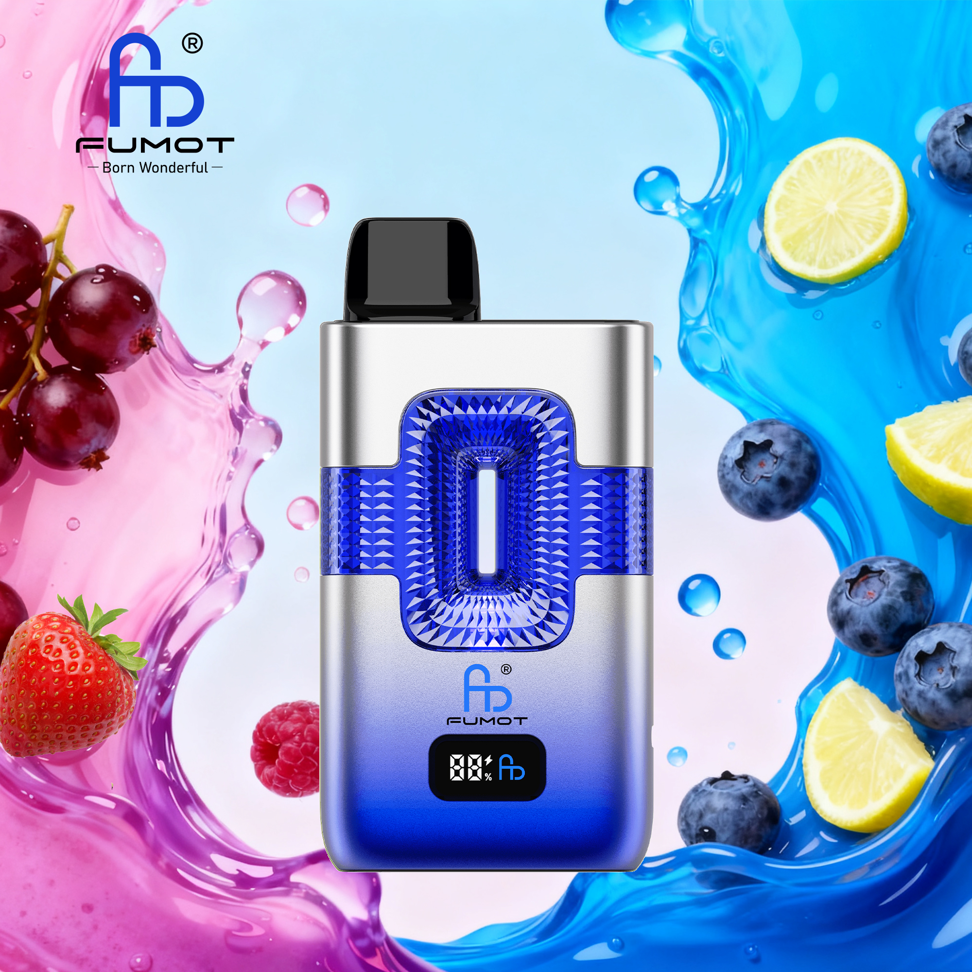 fumot 12k mixed berries Fumot 12000 Blueberry Raspberry main image 0